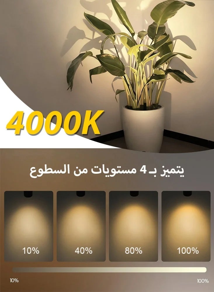 AirYoung 2-Pack Wireless LED Spotlight, Battery Operated Dimmable Uplight with Remote | Rechargeable, Rotatable, Timer | for Indoor Wall Art, Paintings, Plants & Display Cabinet - Image 3